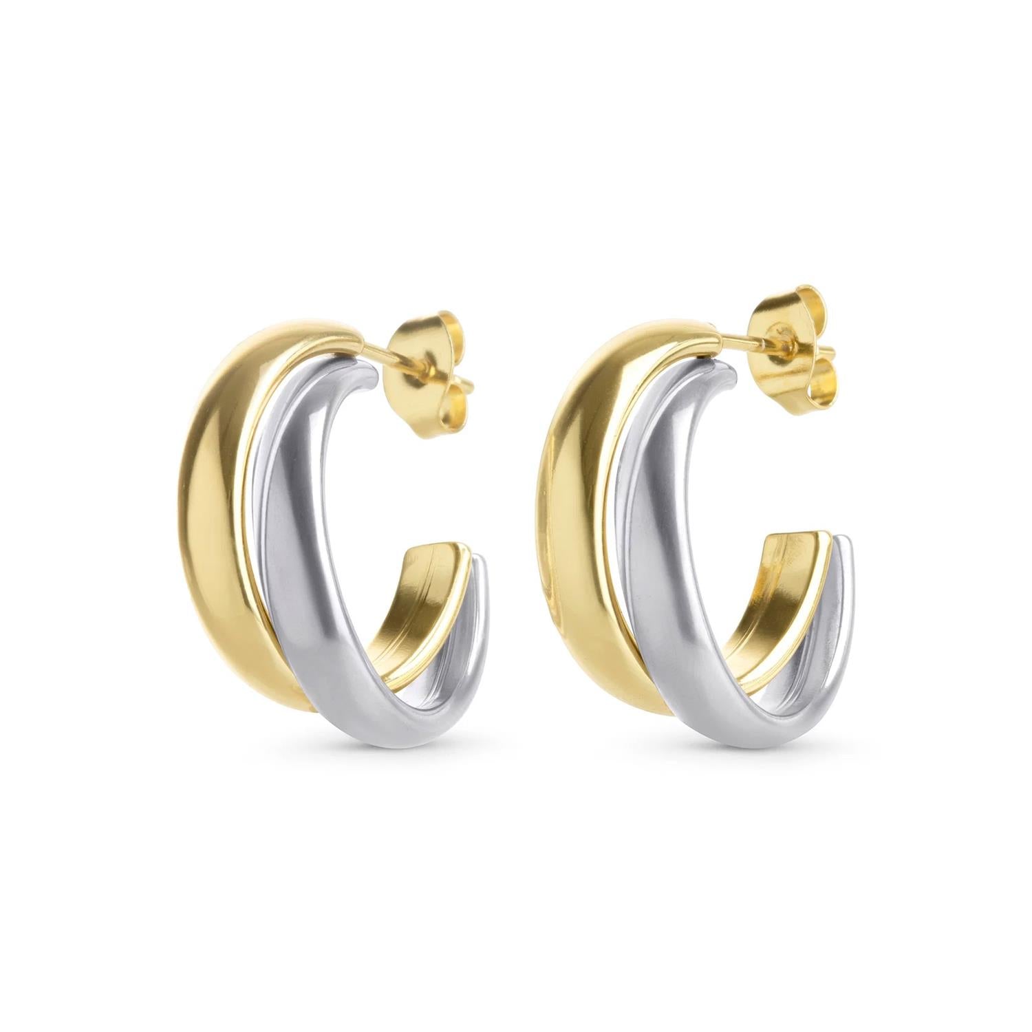 Emmie - Duo Stud Earrings Stainless Steel