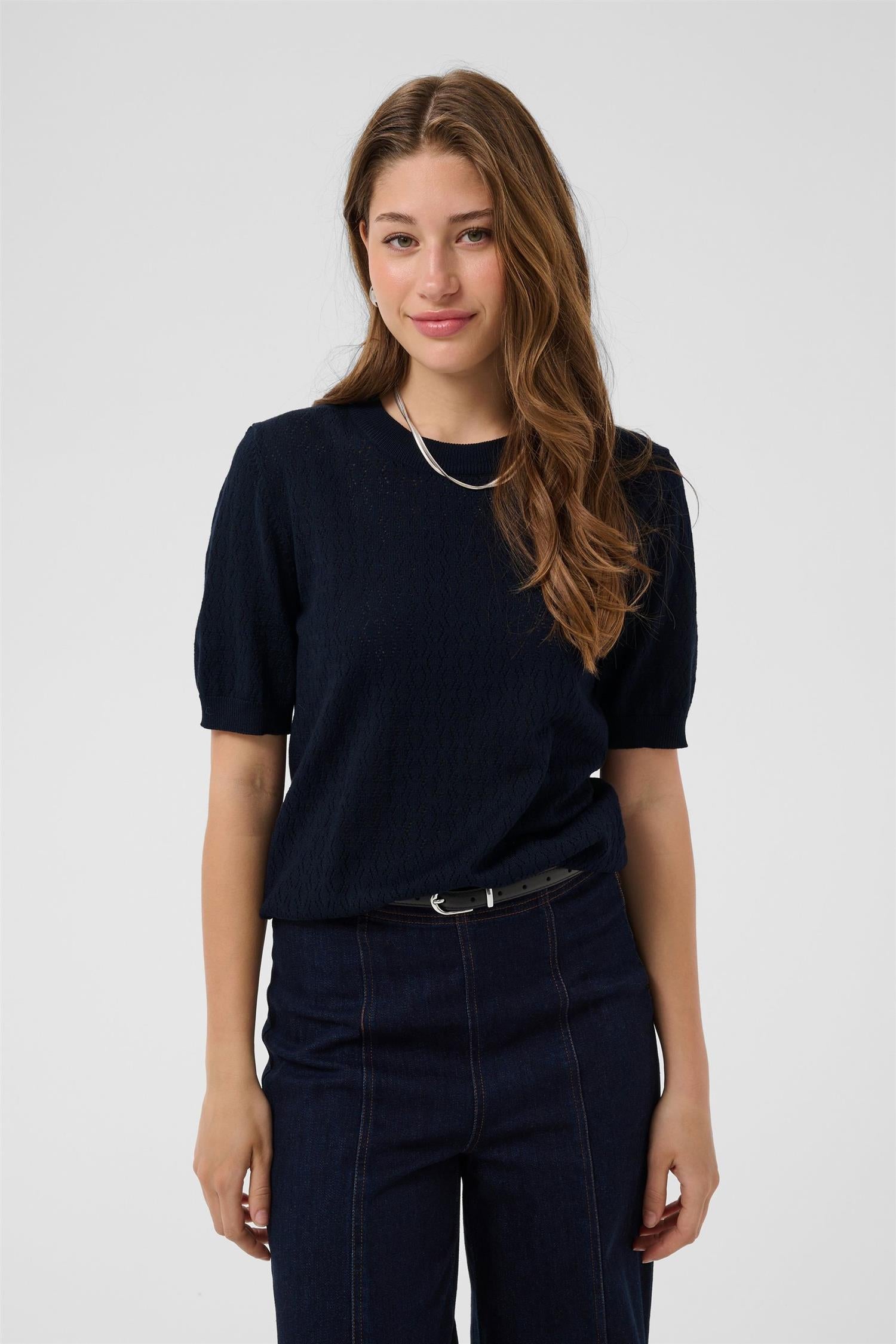 Milasz Pointelle Ss Pullover