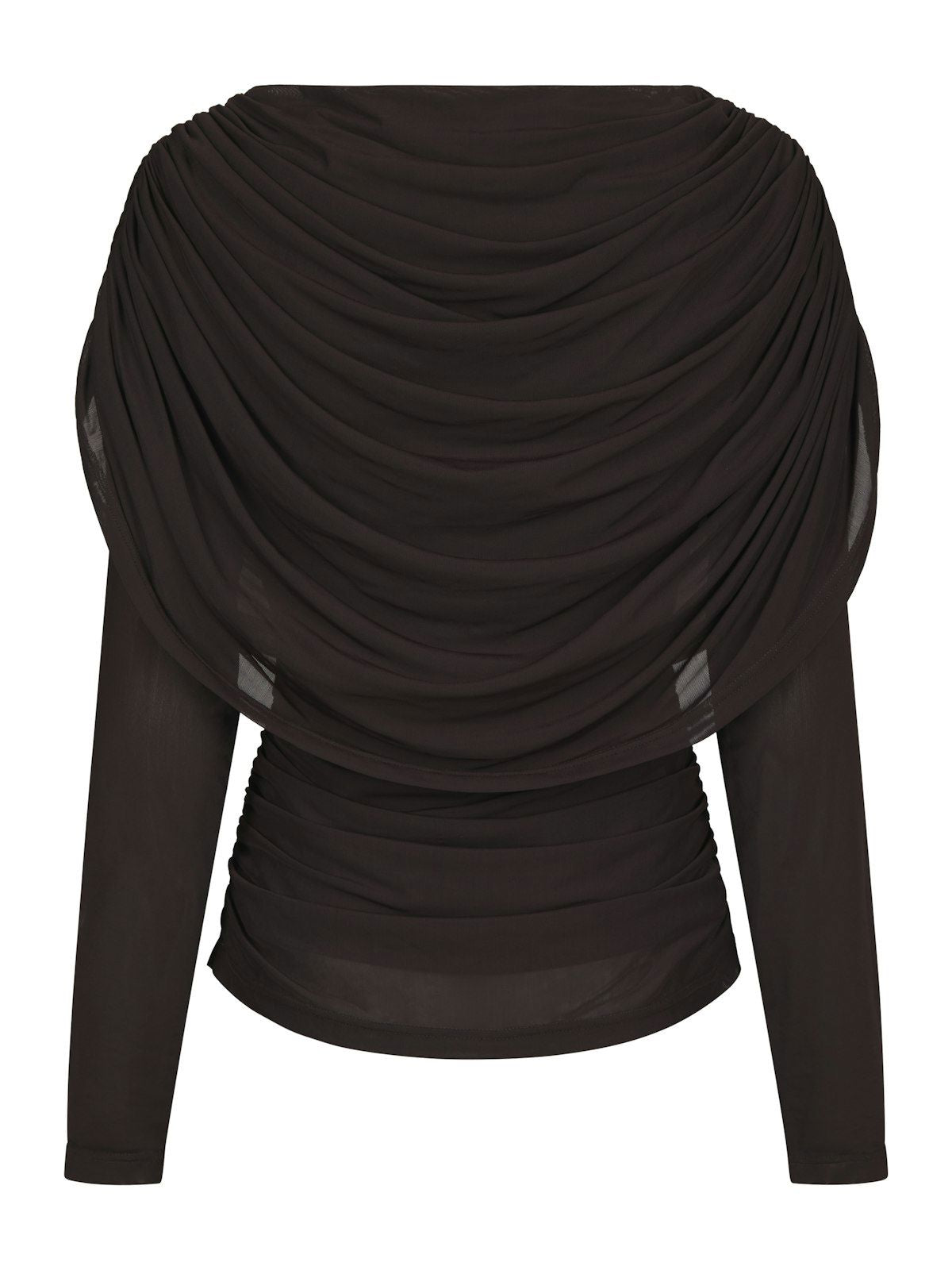 Lottuna Drapy Mesh Blouse