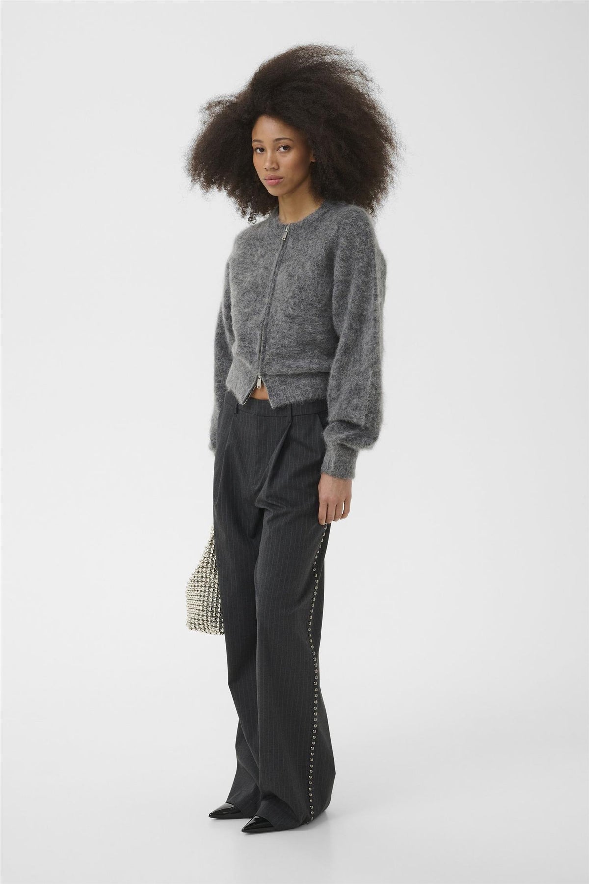 Gzdebbie Zipper Cardigan