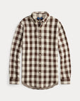 Cotton Shirt i crm/brown sett fra siden, skjorte fra Polo Ralph Lauren hos Image Mandal