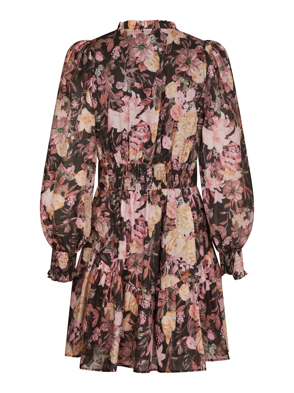 Aberto Big Flower Dress i sort alternativt utsnitt, kjole fra Neo Noir hos Image Mandal