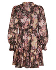 Aberto Big Flower Dress i sort alternativt utsnitt, kjole fra Neo Noir hos Image Mandal