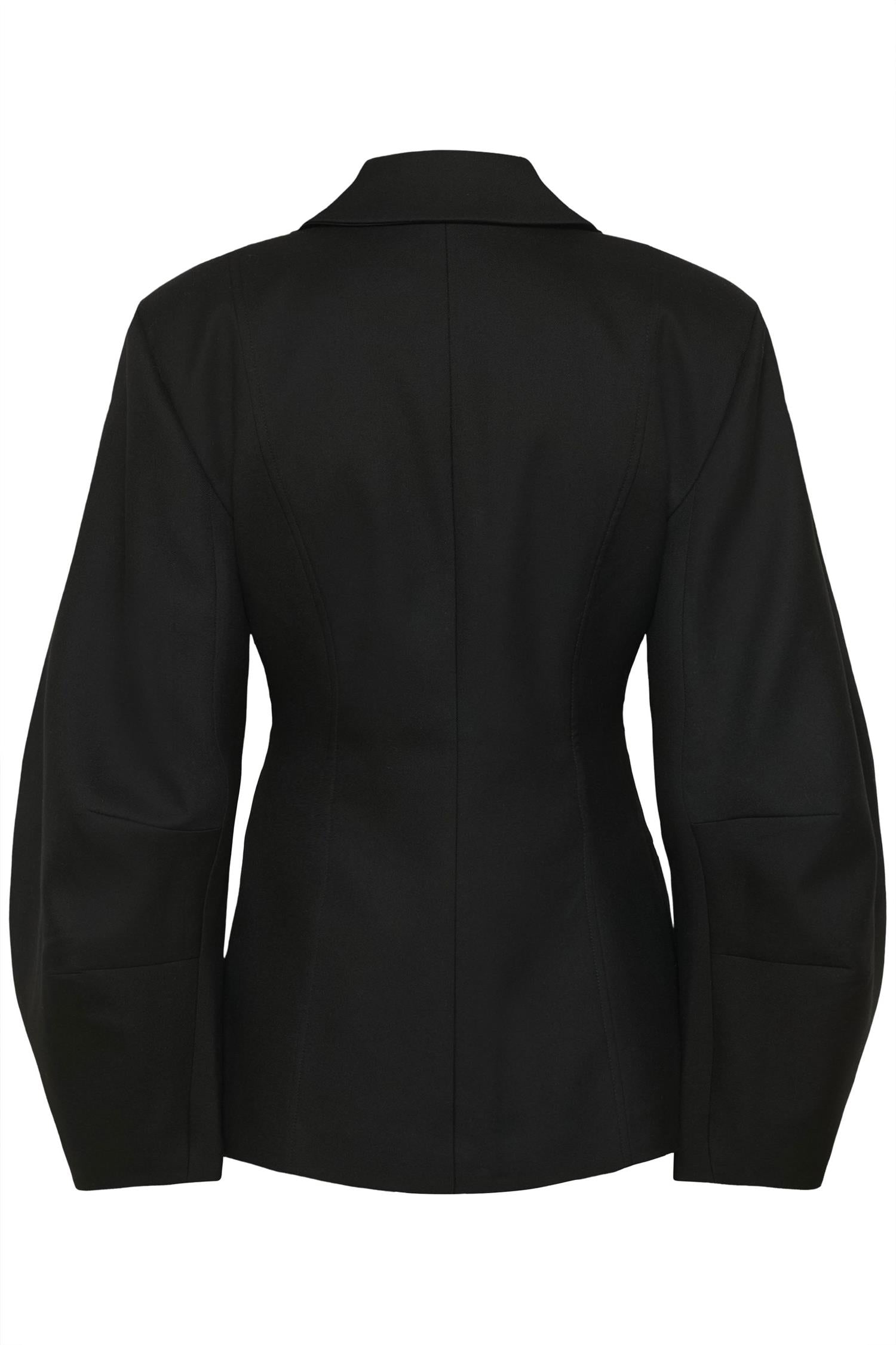 Gztitta Blazer i sort nærbilde av detaljer, blazer fra Gestuz hos Image Mandal