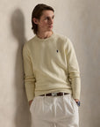 7-Gauge Crew Neck Long-Sleeve Sweater nærbilde av detaljer, genser fra Polo Ralph Lauren hos Image Mandal