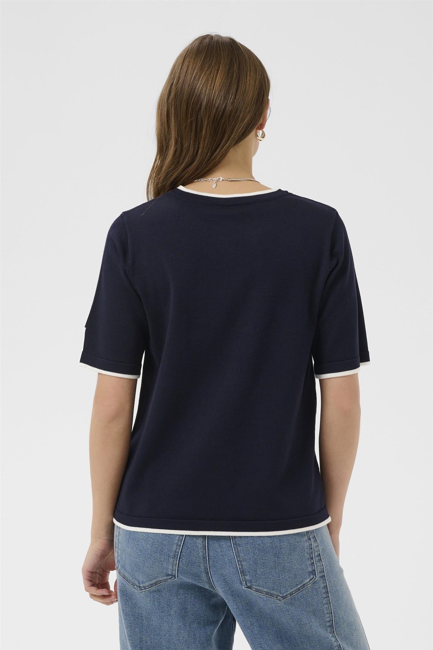 Milasz Contrast Stripe Ss Pullover
