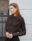Lottuna Drapy Mesh Blouse