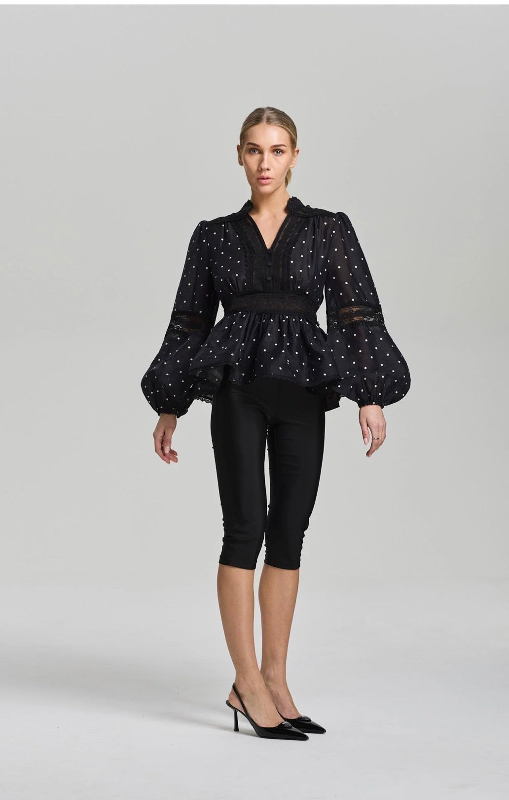Aliah Dot Blouse