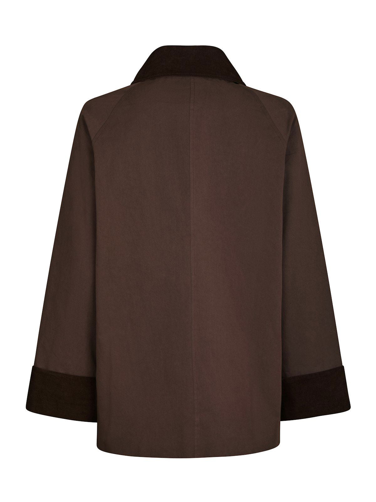 Anastacia Cord Jacket i brun på modell, yttertøy fra Neo Noir hos Image Mandal