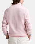 Mesh-Knit Half-Zip Pullover i rosa ekstra vinkel, genser fra Polo Ralph Lauren hos Image Mandal