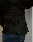 Pascal Drapy Satin Blouse