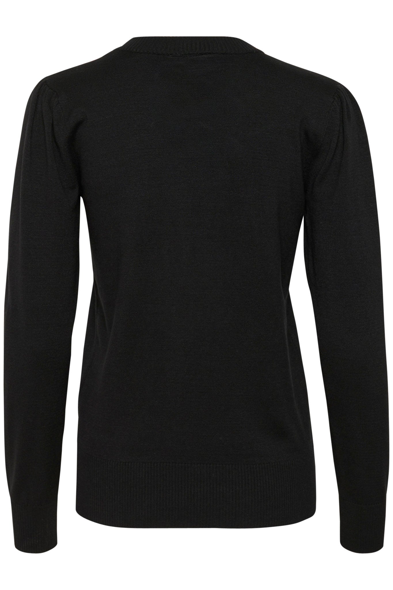 Mila Pullover i sort detaljbilde, genser fra Saint Tropez hos Image Mandal