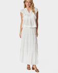 Jayla S Voile Top i hvit i bomull, topp fra Neo Noir hos Image Mandal