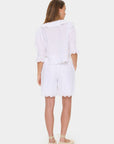 Kaitasz Shirt i hvit bakfra, bluse fra Saint Tropez hos Image Mandal