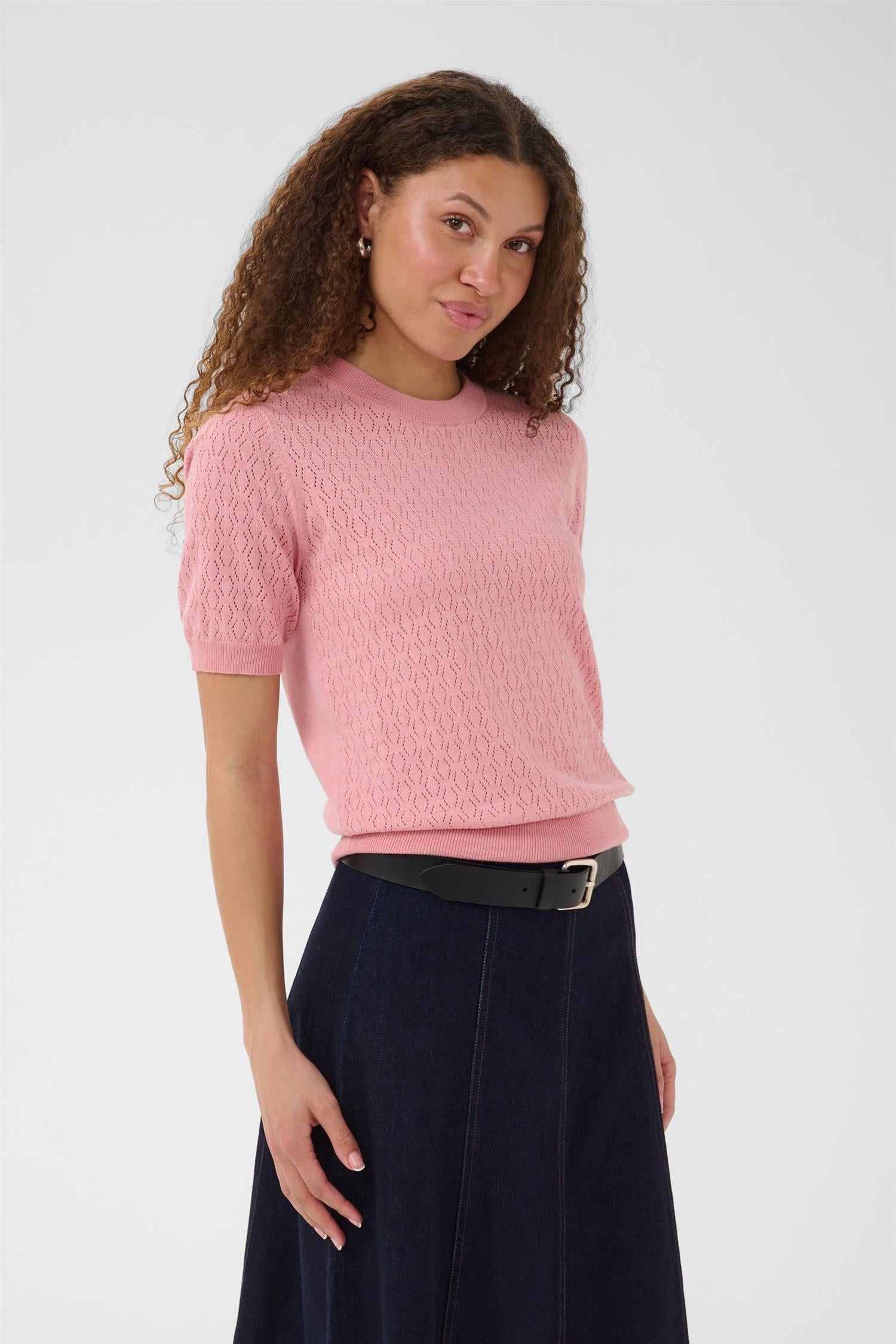 Milasz Pointelle Ss Pullover