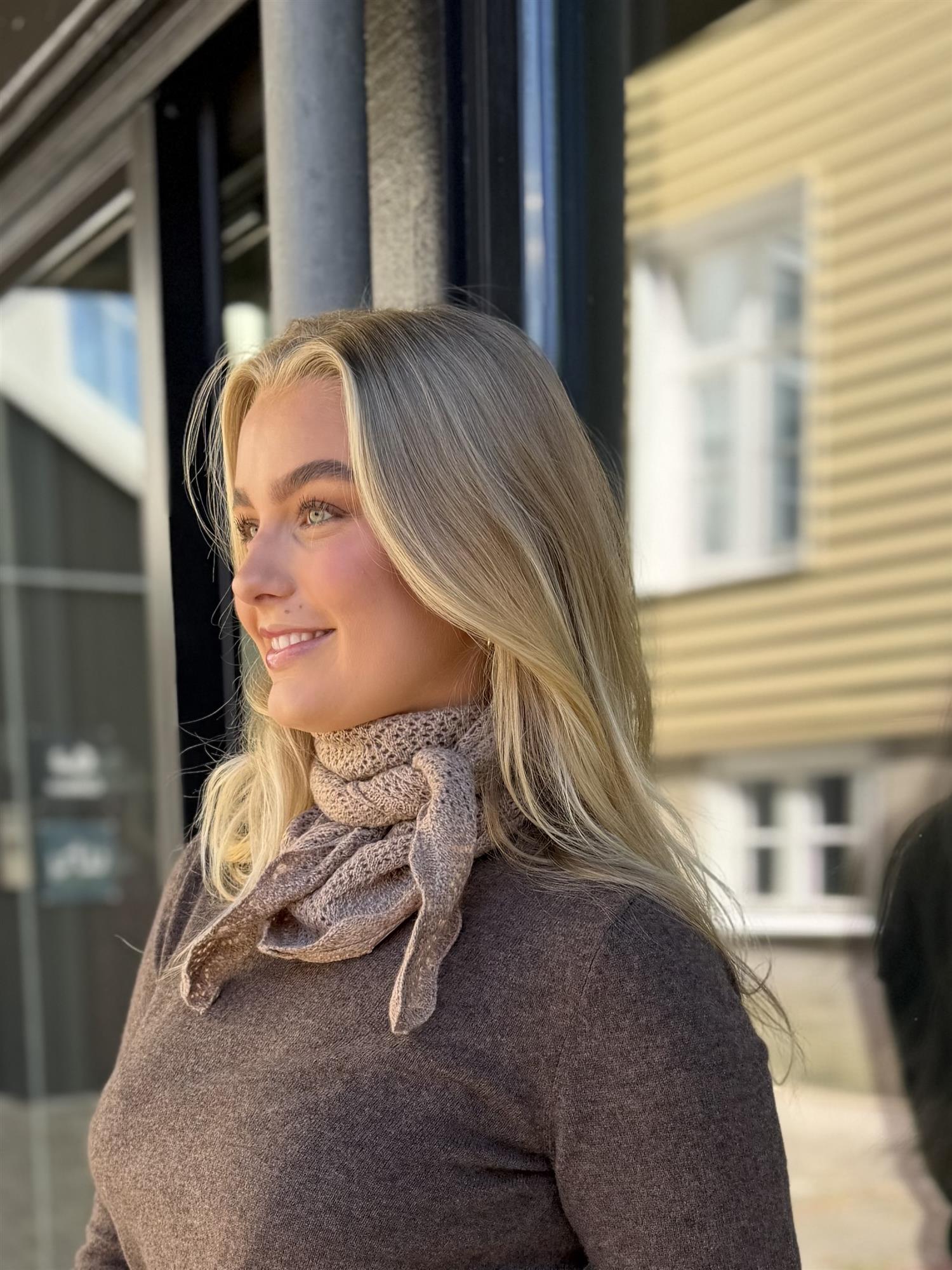 Misty Medium Pointelle Scarf