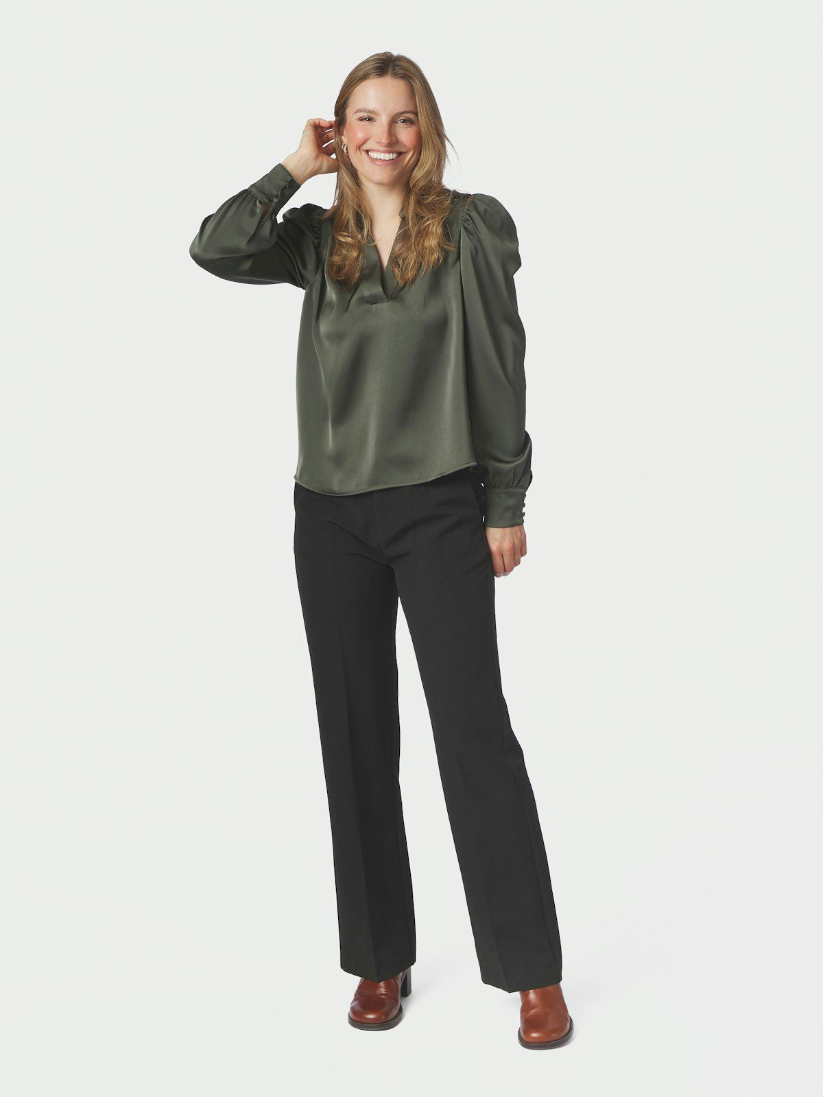 Rosslyn Heavy Sateen Blouse