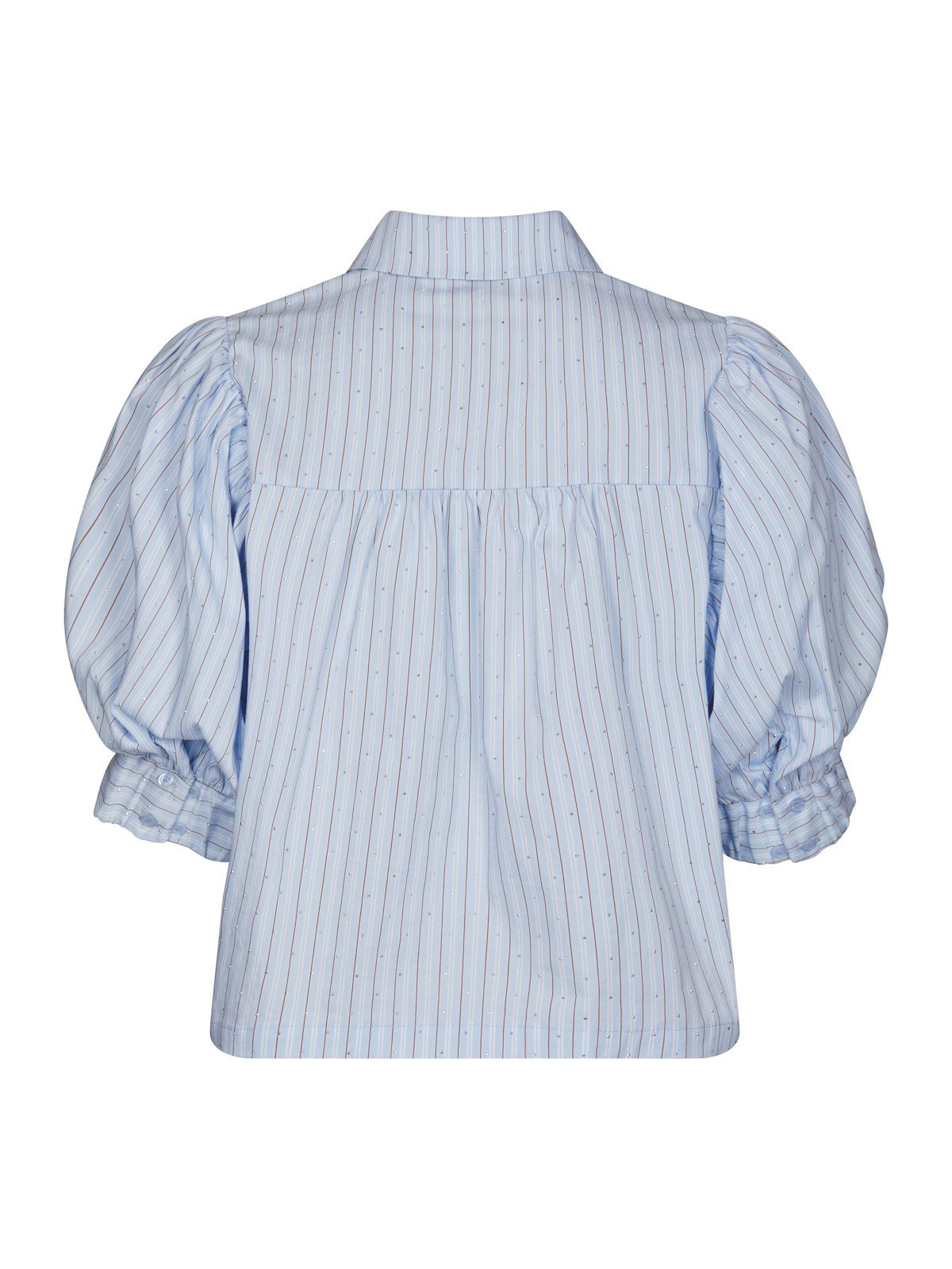 Etta Stripe Stone Shirt på modell, skjorte fra Neo Noir hos Image Mandal