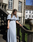 Holly Long Dress i lyseblå i bomull, kjole fra Golightly hos Image Mandal