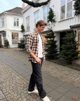 Cotton Shirt i crm/brown, skjorte fra Polo Ralph Lauren hos Image Mandal