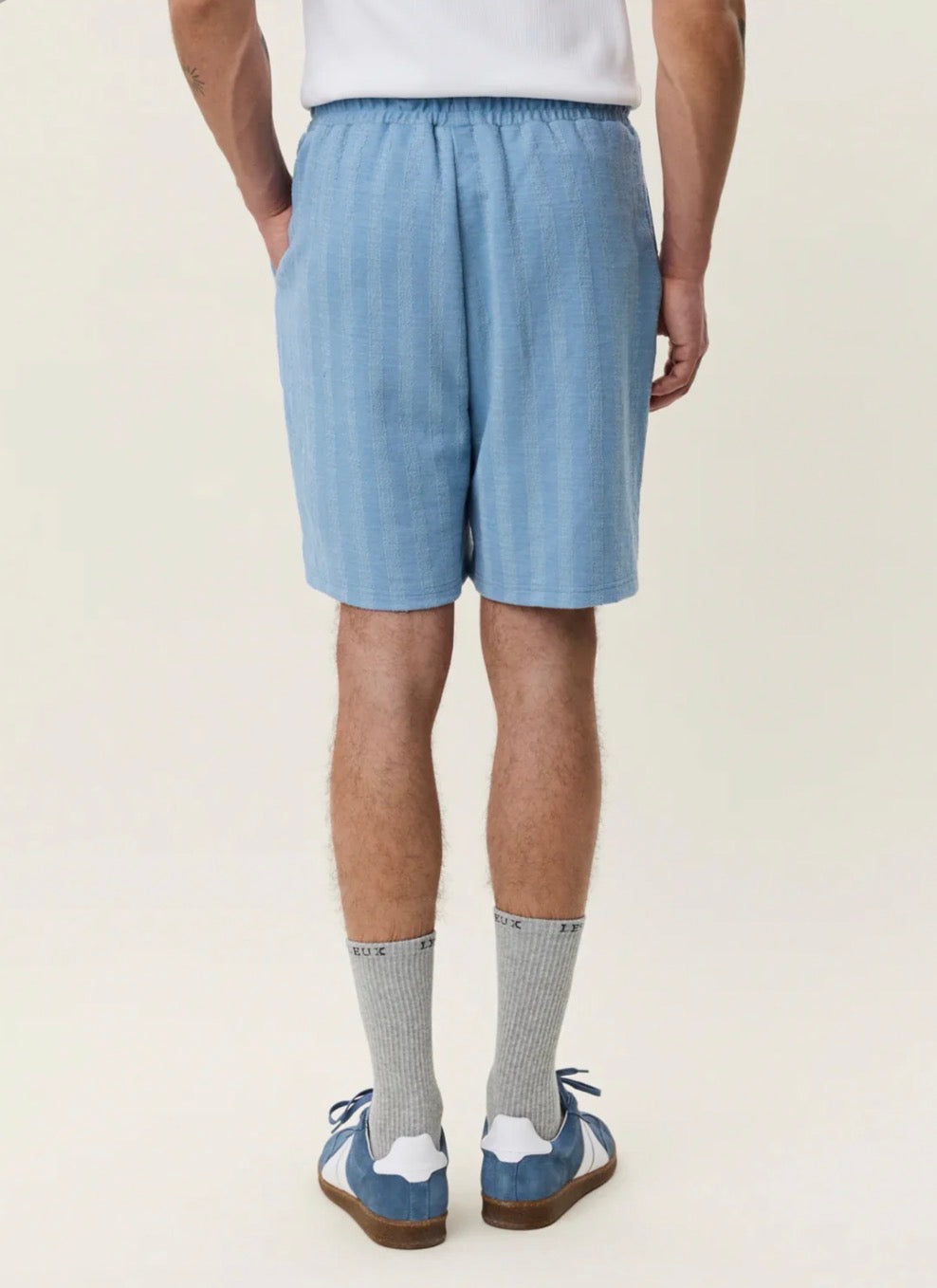 stripe jaquard shorts