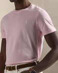 Custom Slim Crew Neck Short-Sleeve T-Shirt i rosa stylet antrekk, t-skjorte fra Polo Ralph Lauren hos Image Mandal