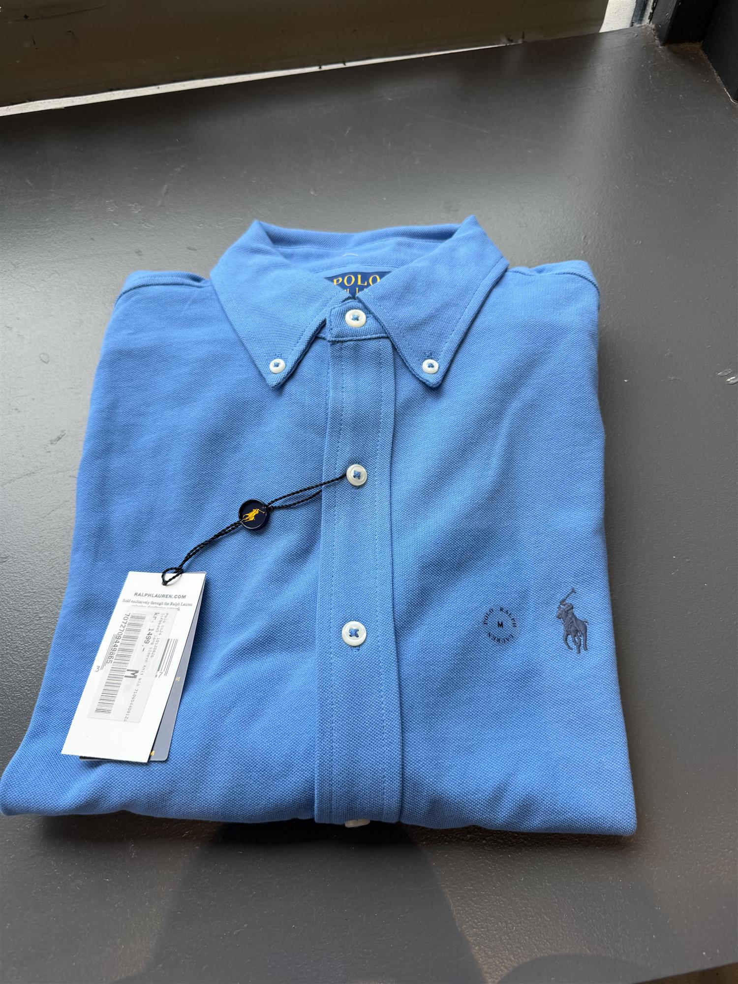 long sleeve knit blå