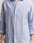 Woven-Sport Shirt-Shirt i Blue/white, skjorte fra Polo Ralph Lauren hos Image Mandal