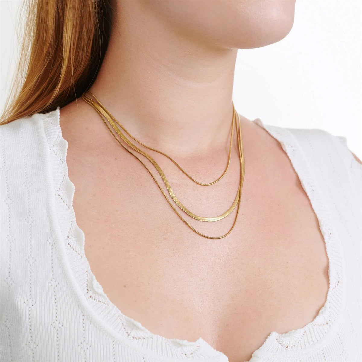 Matilde - Triple Chain Necklace Stainless Steel