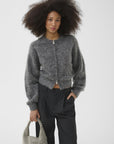 Gzdebbie Zipper Cardigan