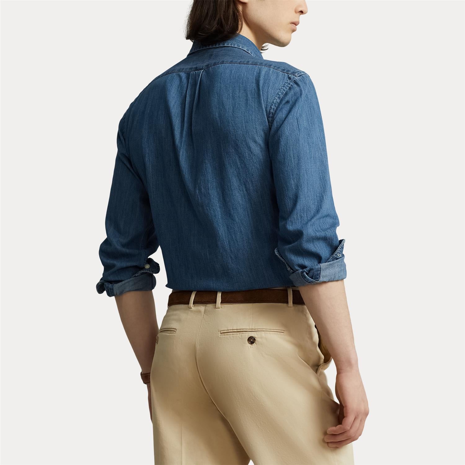 Cotton T-Shirt i marineblå ekstra vinkel, skjorte fra Polo Ralph Lauren hos Image Mandal