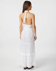 Terese Voile Dress i hvit bakfra, kjole fra Neo Noir hos Image Mandal