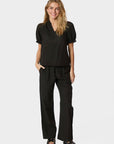 Sonar Linen Pants i sort i bomull, bukse fra Neo Noir hos Image Mandal