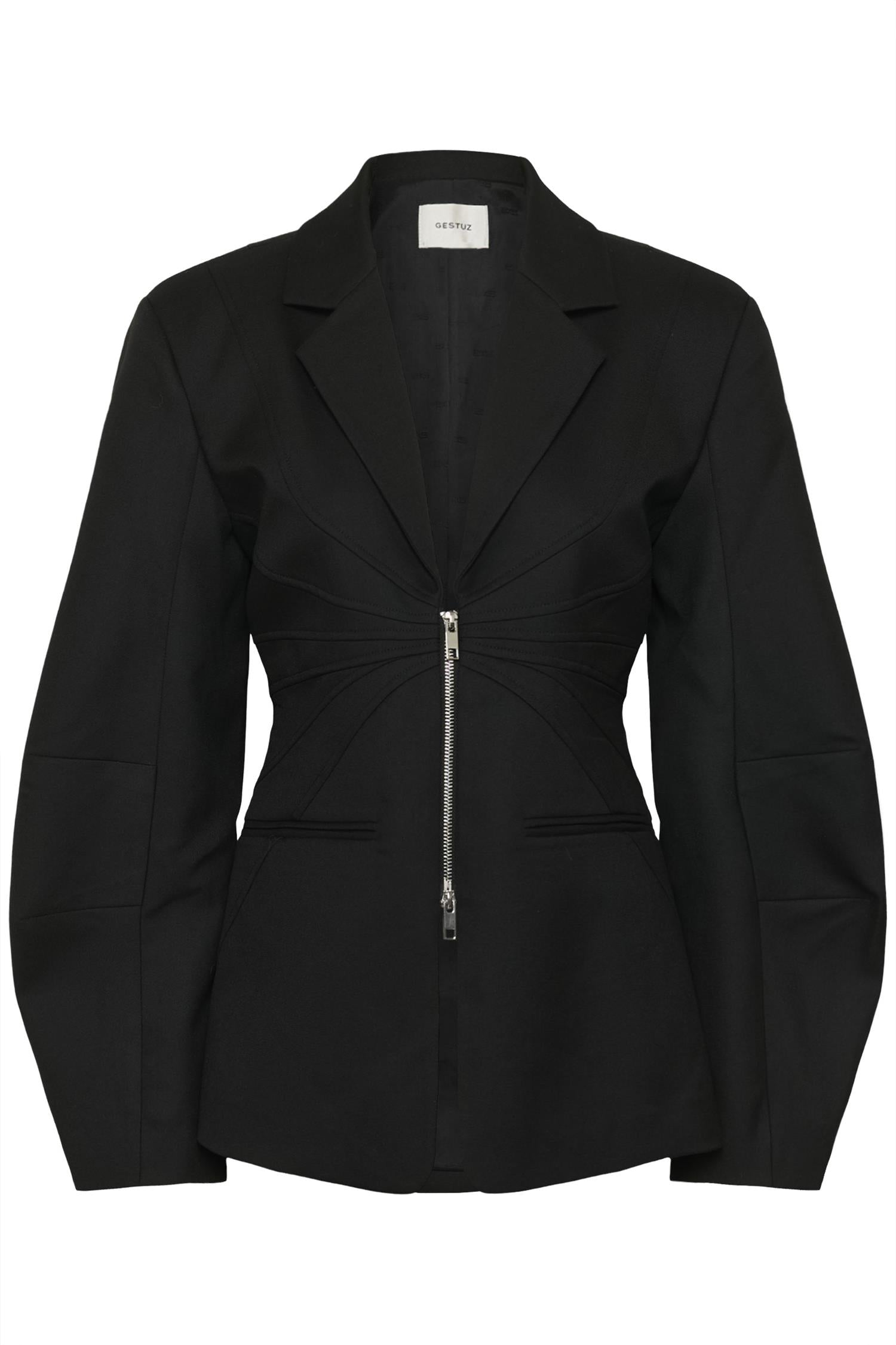 Gztitta Blazer i sort bakfra, blazer fra Gestuz hos Image Mandal