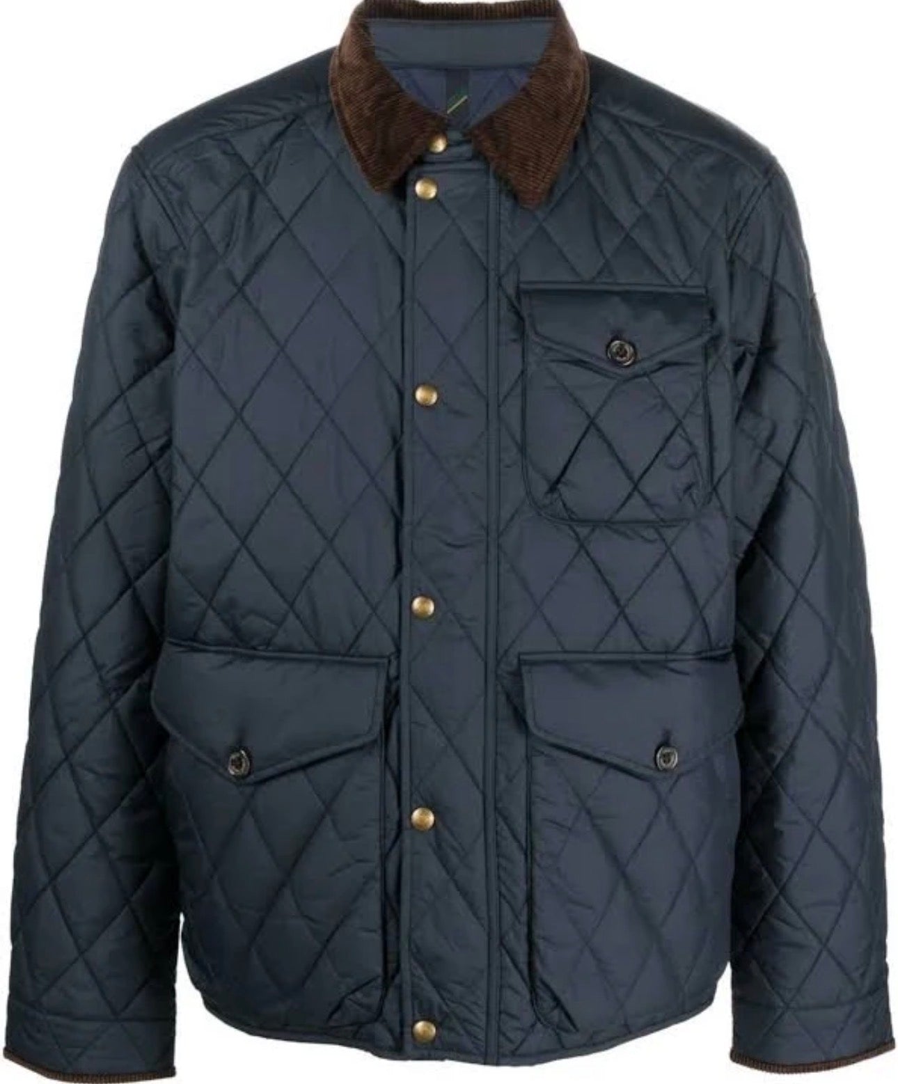 Polo Ralph Lauren Pouch-Pocket Quilted Jacket nærbilde av detaljer, yttertøy fra Polo Ralph Lauren hos Image Mandal
