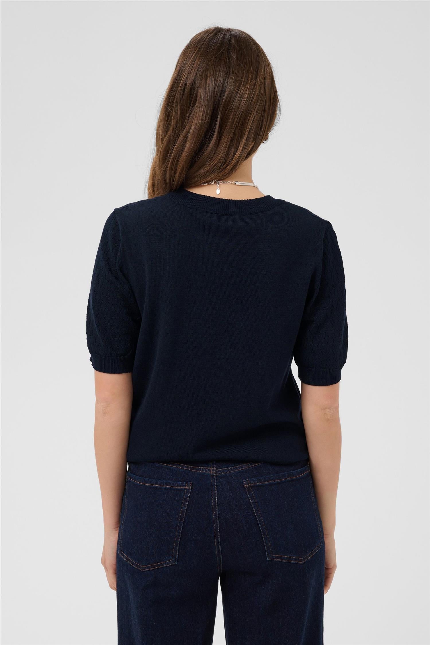 Milasz Pointelle Ss Pullover
