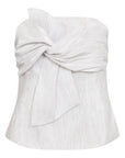 Biacc Knot Tube Top i sølv, overdel fra Co'couture hos Image Mandal