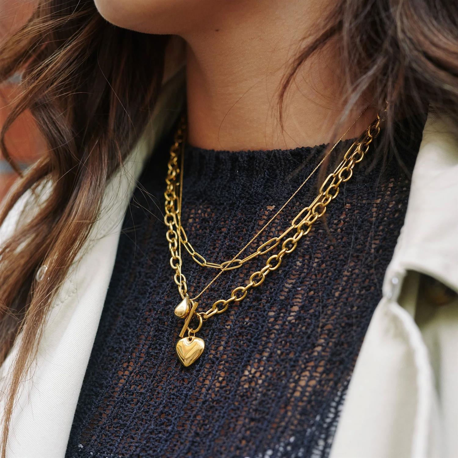 Myra - Heart Necklace Stainless Steel