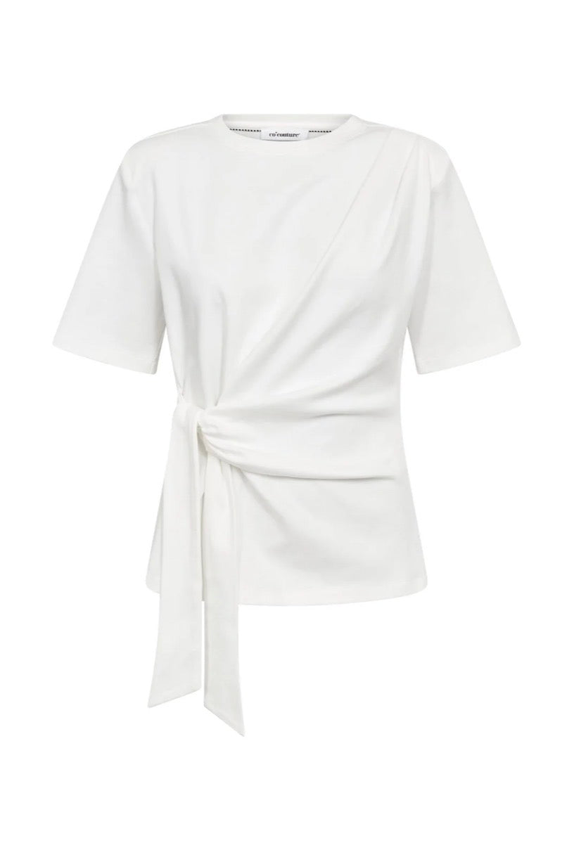 Orianecc Pleat Tie Tee