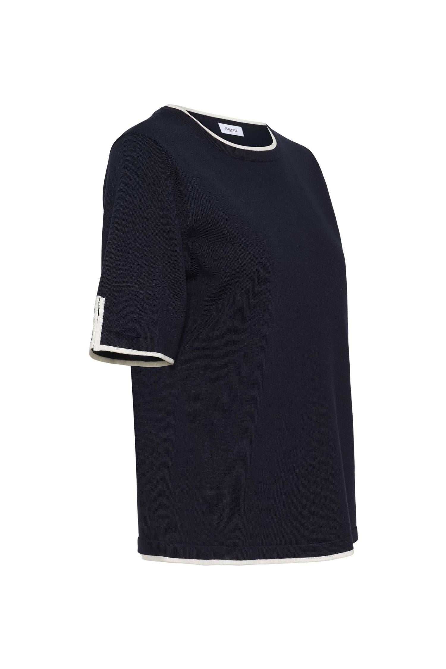 Milasz Contrast Stripe Ss Pullover