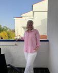 Sonja Shirt i rosa i polyester, skjorte fra A-view hos Image Mandal