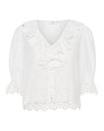 Kaitasz Shirt i hvit stylet antrekk, bluse fra Saint Tropez hos Image Mandal