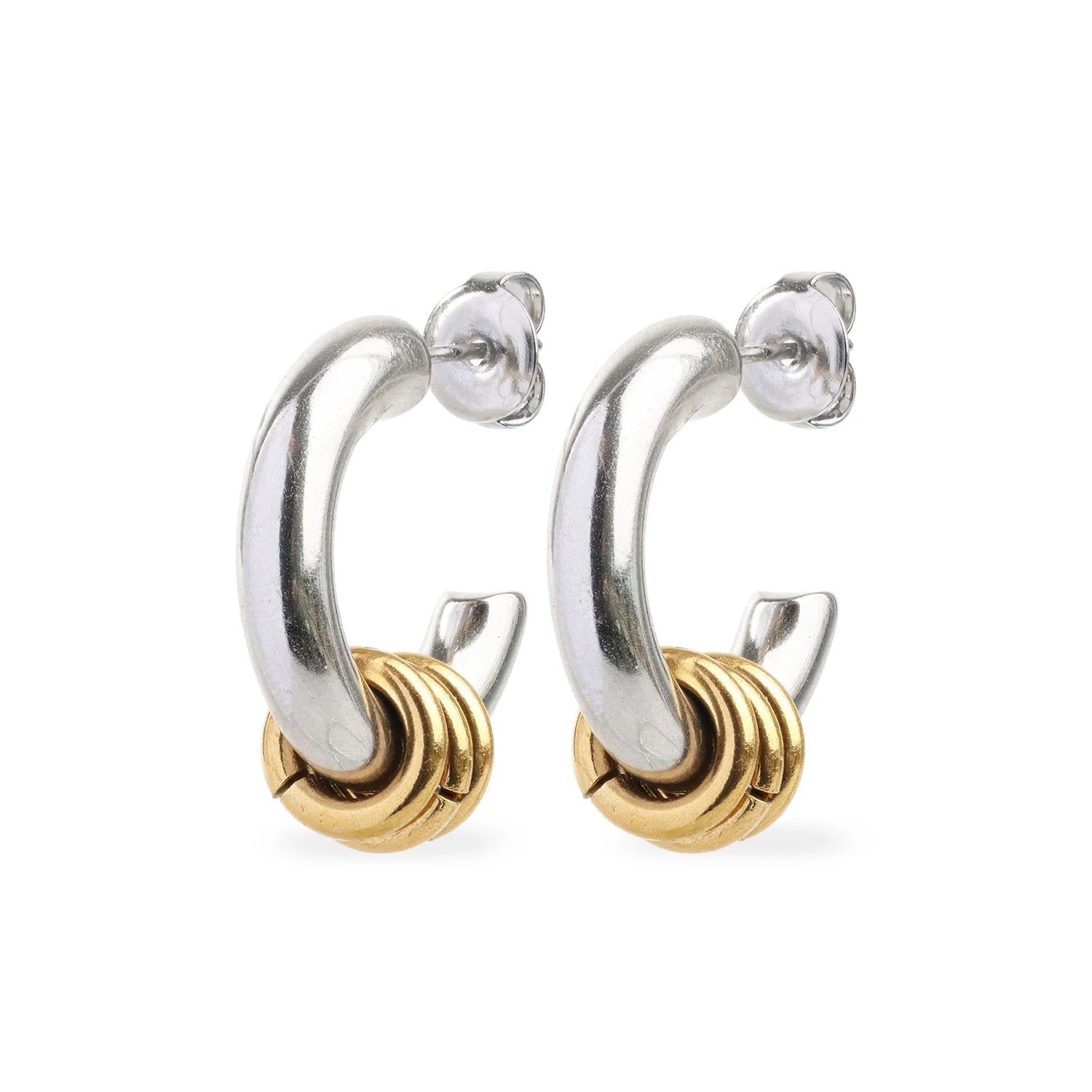 Luna - Hoops Stud Earrings Stainless Steel
