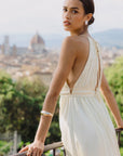 Lillibeth Dress i pastel gul bakfra, kjole fra Urban Pioneers hos Image Mandal