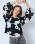 fleur fluffy blouse