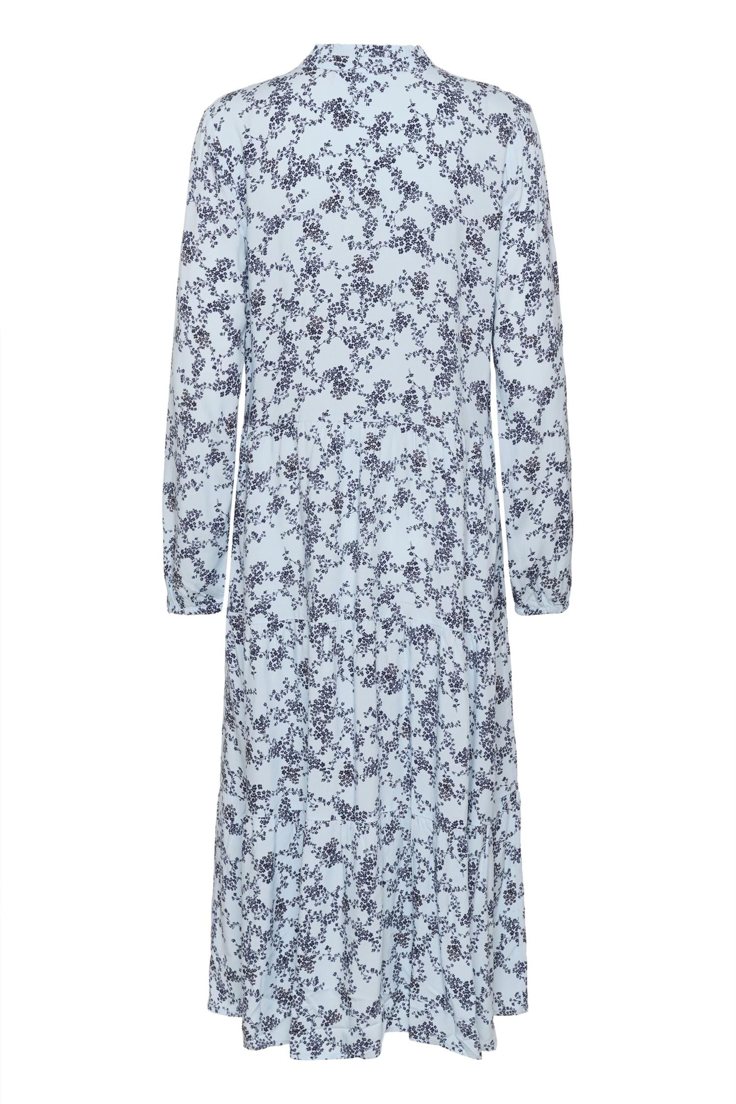 Edasz Maxi Dress i skyway eclipse spring blomstret sett fra siden, kjole fra Saint Tropez hos Image Mandal
