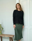Wallina Peplum Knit Blouse