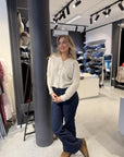 Hanae, Asato M Knit i kremfarget, cardigan fra MBYM hos Image Mandal