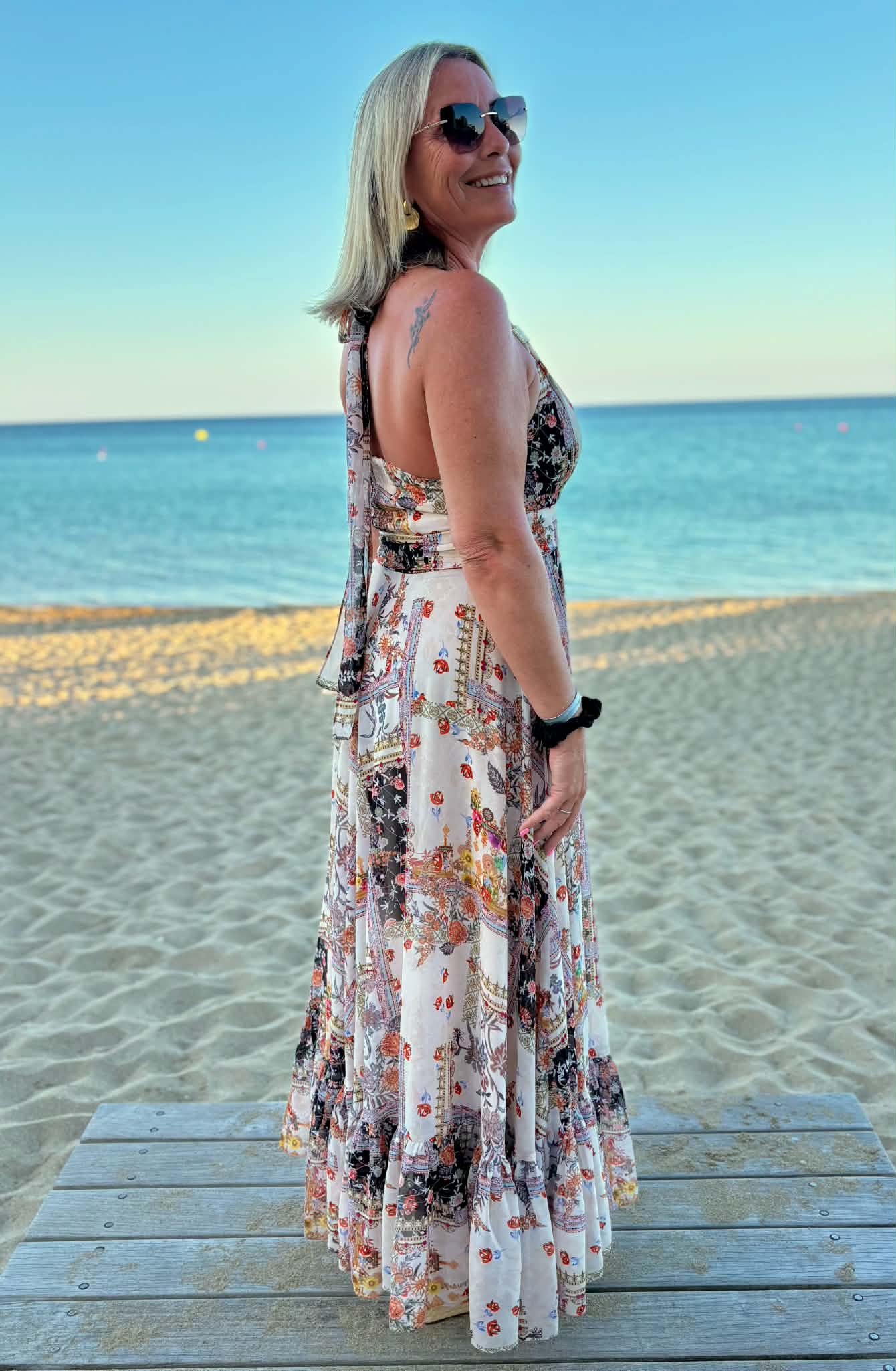 pearl bohemian dress