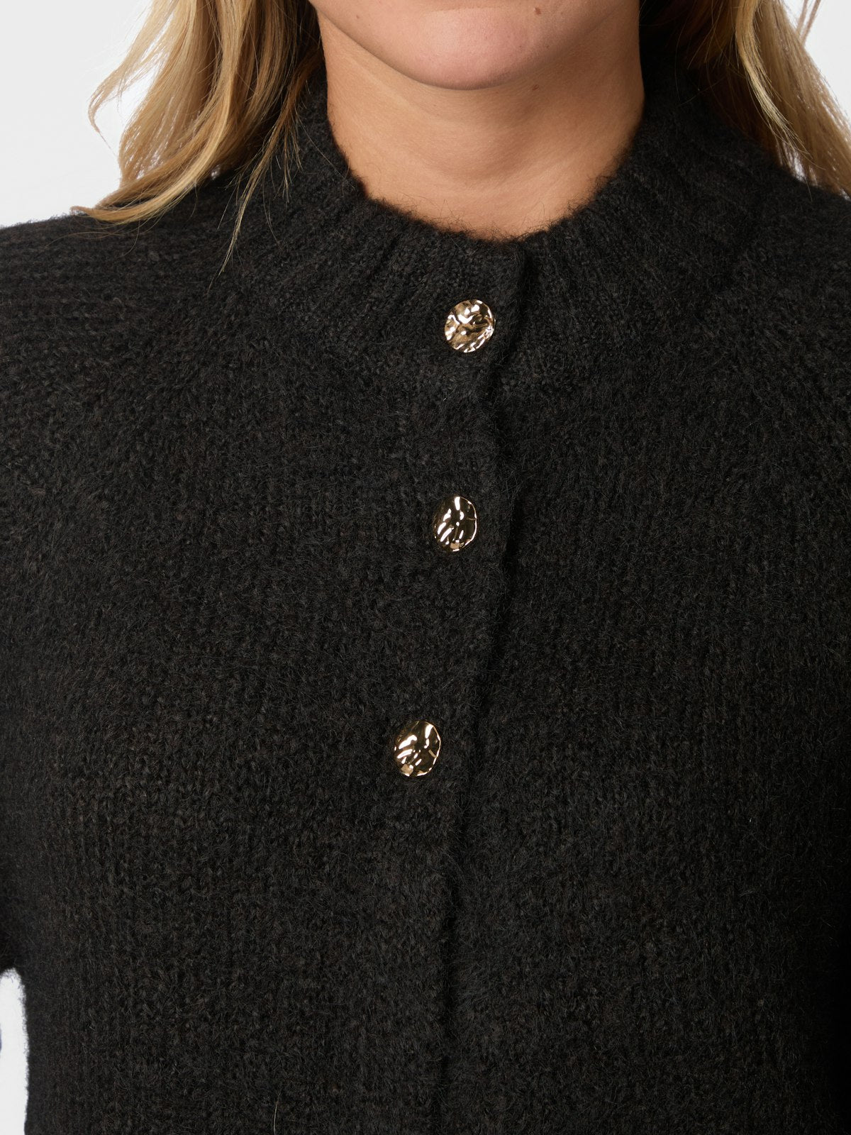 benuuta fluffy knit cardigan